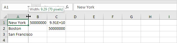AutoFit Rows and Columns in Excel