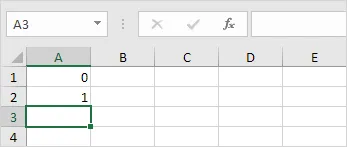Fibonacci sequence in Excel