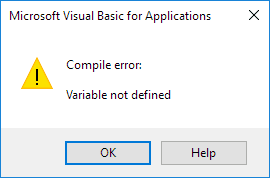 Macro Errors in Excel